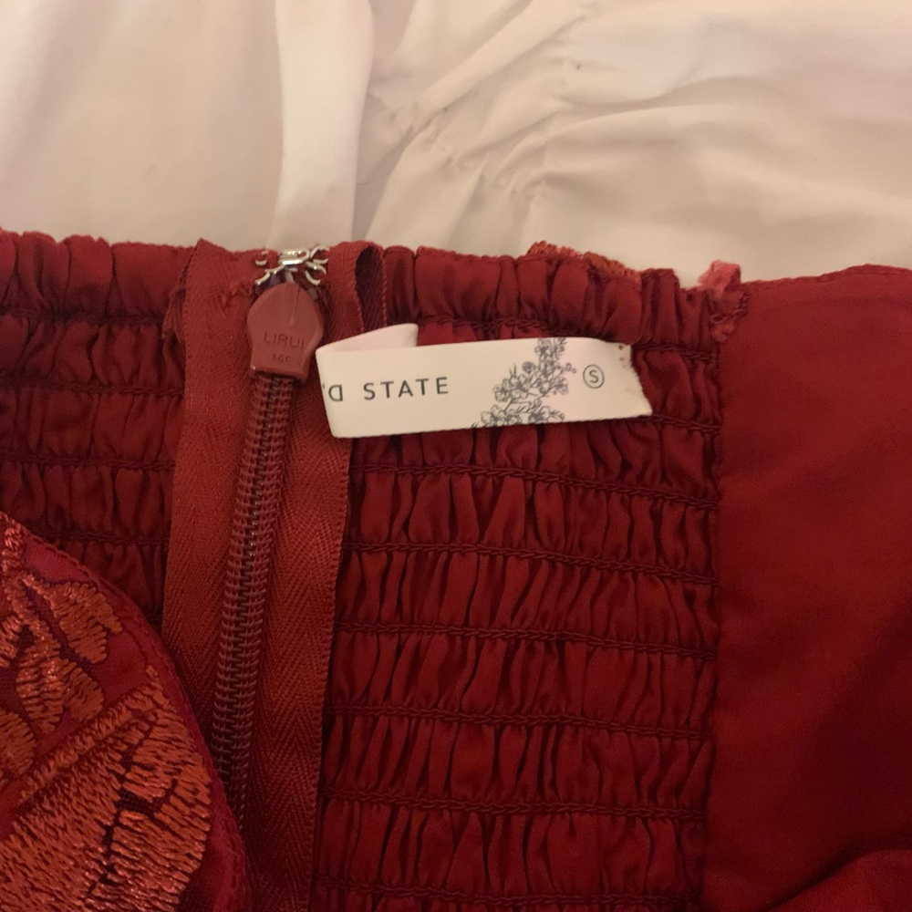 Altar’d State Strapless Red Dress - Picture 2 of 3